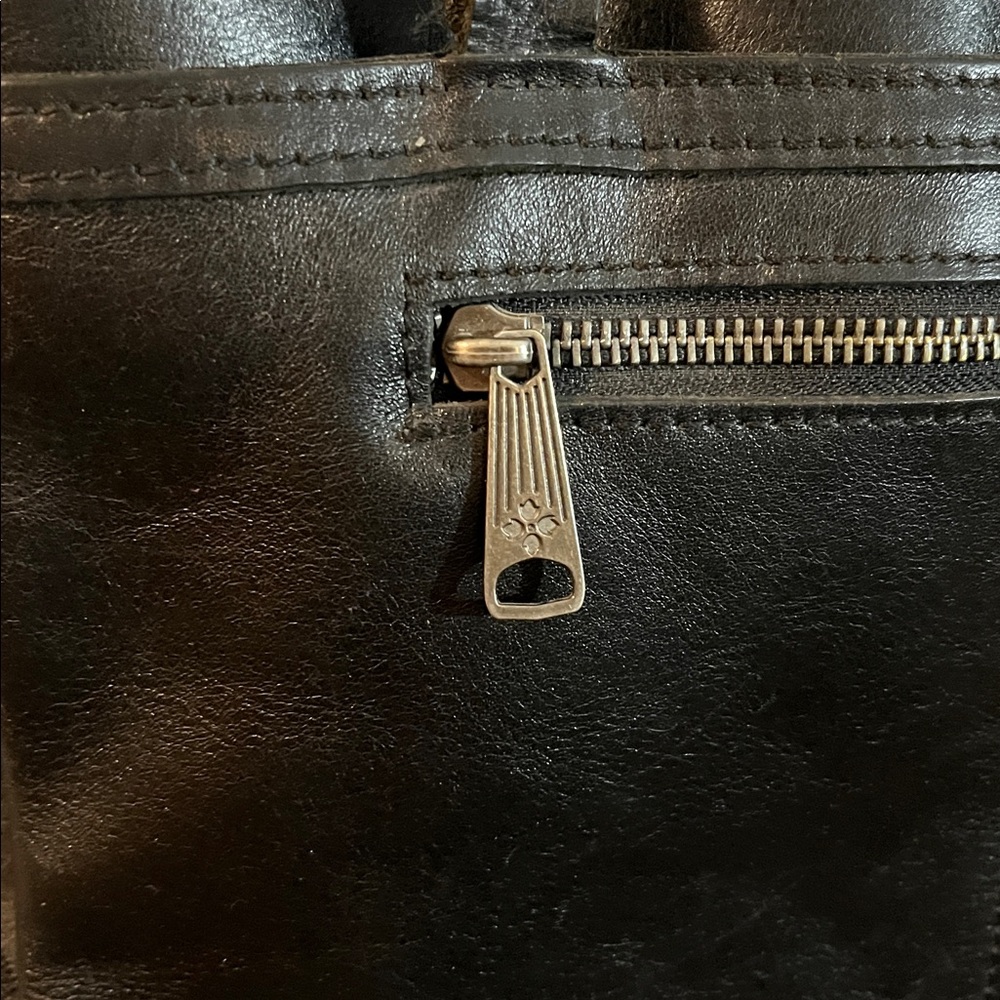 Large Patricia Nash Black Leather Bag - Picture 3 of 13